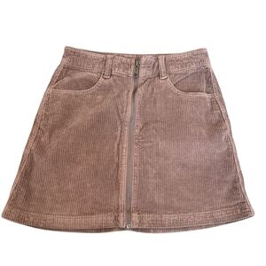 American Eagle Outfitters Mauve Corduroy A-Line Skirt